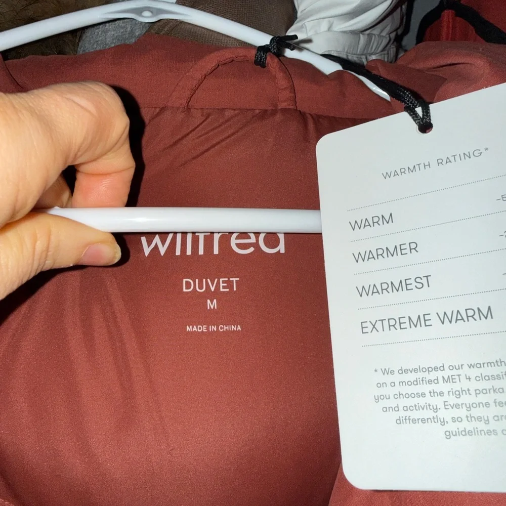 NWT Aritzia Wilfred long puffer coat M - Picture 7 of 12